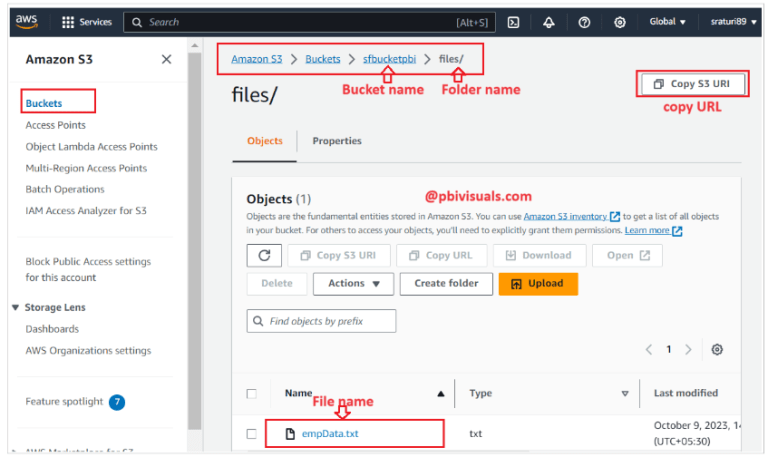 Folder In S3 Load data from an AWS S3 bucket into a Snowflake Table - Learn BI